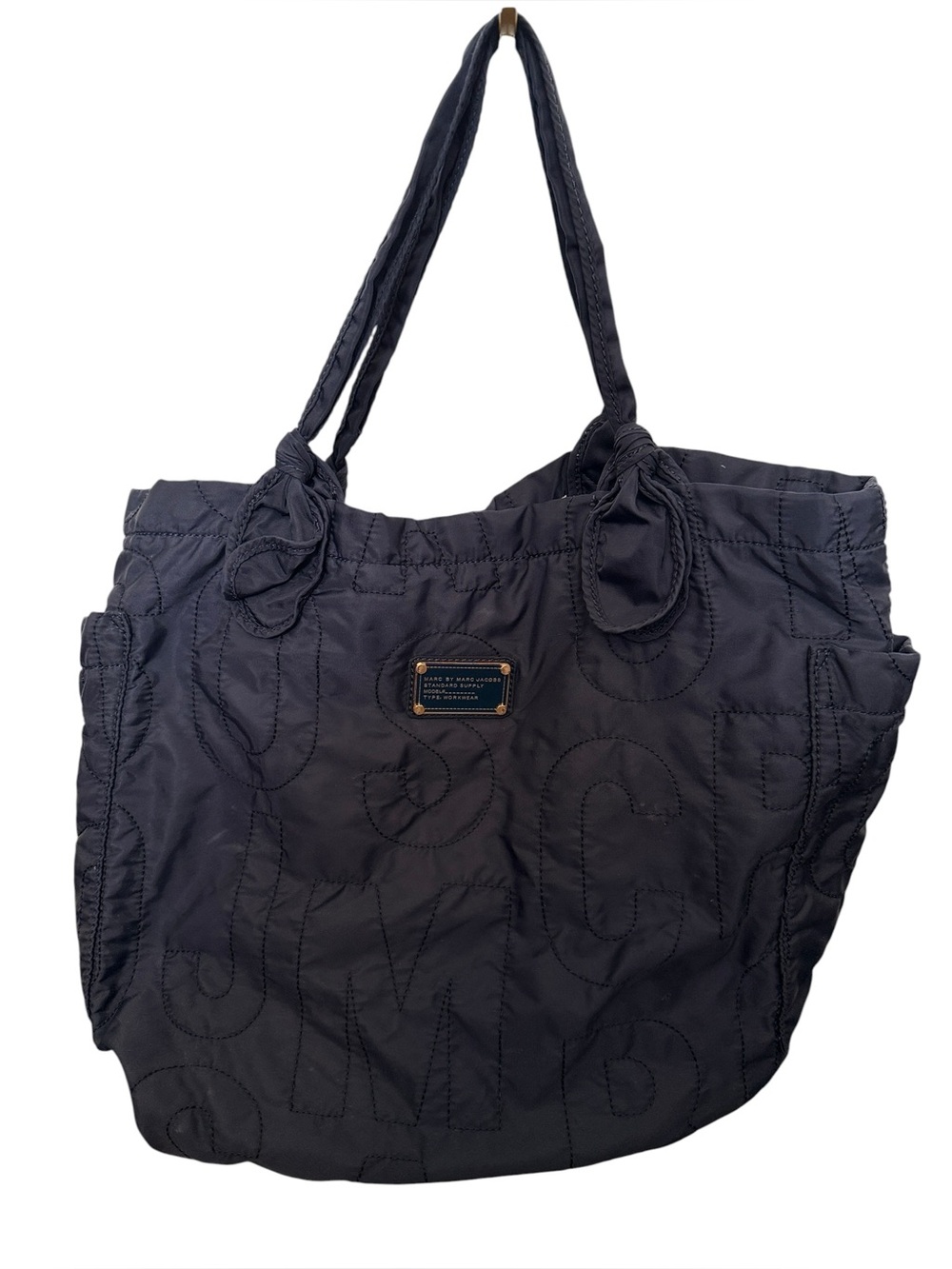 Marc by Marc Jacobs Black Quilted Nylon Tote
